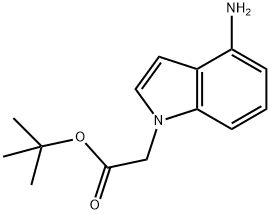 tert-butyl 2-(4-amino-1H-indol-1-yl)acetate Structure