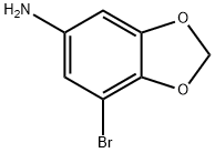 1,3-Benzodioxol-5-amine, 7-bromo- 구조식 이미지