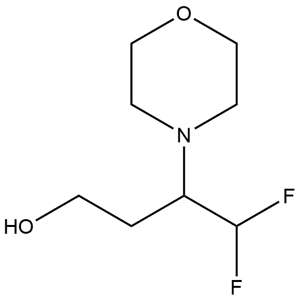 4,4-difluoro-3-(morpholin-4-yl)butan-1-ol Structure