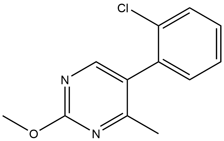 5-(2-Chlorophenyl)-2-methoxy-4-methylpyrimidine Structure