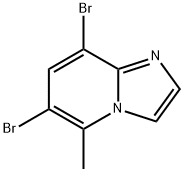 Imidazo[1,2-a]pyridine, 6,8-dibromo-5-methyl- Structure