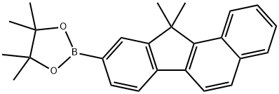 2-(11,11-Dimethyl-11H-benzo[a]fluoren-9-yl)-4,4,5,5-tetramethyl-1,3,2-dioxaborolane 구조식 이미지