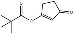 Propanoic acid, 2,2-dimethyl-, 3-oxo-1-cyclopenten-1-yl ester Structure