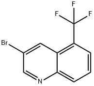 Quinoline, 3-bromo-5-(trifluoromethyl)- Structure