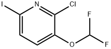 2-Chloro-3-(difluoromethoxy)-6-iodopyridine Structure