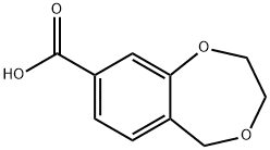 3,5-Dihydro-2H-1,4-benzodioxepine-8-carboxylic acid Structure