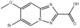 6-Bromo-7-methoxy-[1,2,4]triazolo[1,5-a]pyridine-2-carboxylicacid Structure