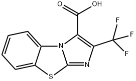 2-(Trifluoromethyl)imidazo[2,1-b][1,3]benzothiazole-1-carboxylic acid 구조식 이미지