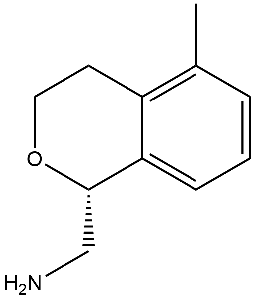 1-[(1R)-5-methyl-3,4-dihydro-1H-2-benzopyran-1-yl]methanamine Structure