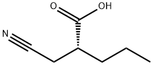 Pentanoic acid, 2-(cyanomethyl)-, (2R)- Structure