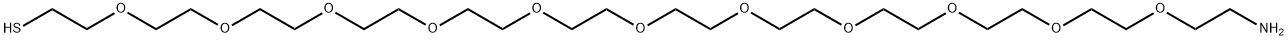 Thiol-PEG11-NH2 Structure