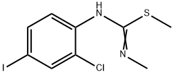 Carbamimidothioic acid, N-(2-chloro-4-iodophenyl)-N'-methyl-, methyl ester Structure