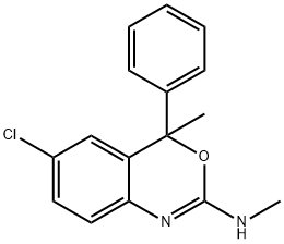 4H-3,1-Benzoxazin-2-amine, 6-chloro-N,4-dimethyl-4-phenyl- Structure