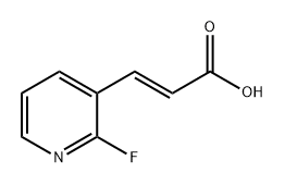 2-Propenoic acid, 3-(2-fluoro-3-pyridinyl)-, (2E)- 구조식 이미지