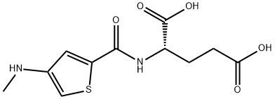 L-Glutamic acid, N-[[4-(methylamino)-2-thienyl]carbonyl]- Structure