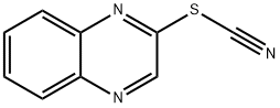 Thiocyanic acid, 2-quinoxalinyl ester Structure