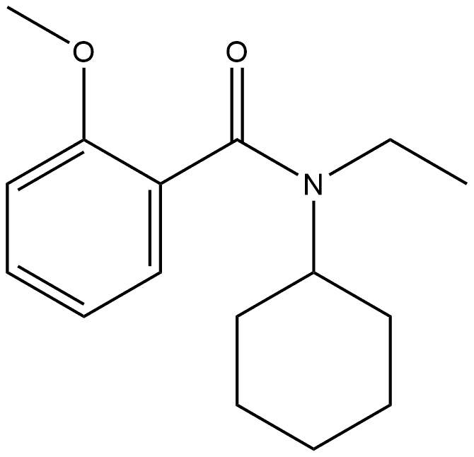 N-Cyclohexyl-N-ethyl-2-methoxybenzamide Structure