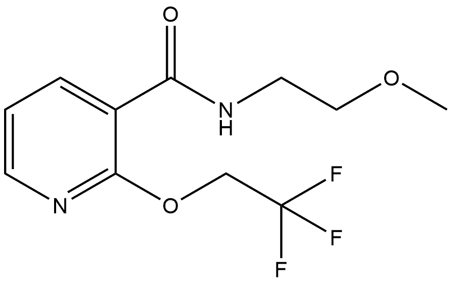 N-(2-Methoxyethyl)-2-(2,2,2-trifluoroethoxy)-3-pyridinecarboxamide Structure