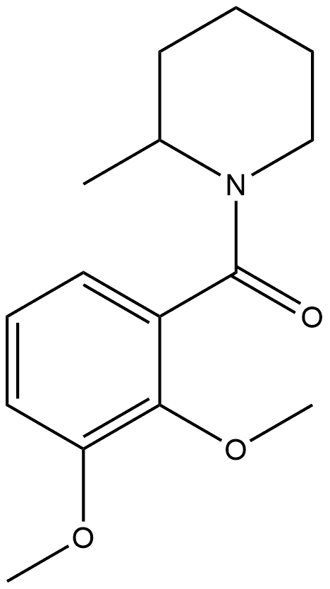 (2,3-Dimethoxyphenyl)(2-methyl-1-piperidinyl)methanone Structure