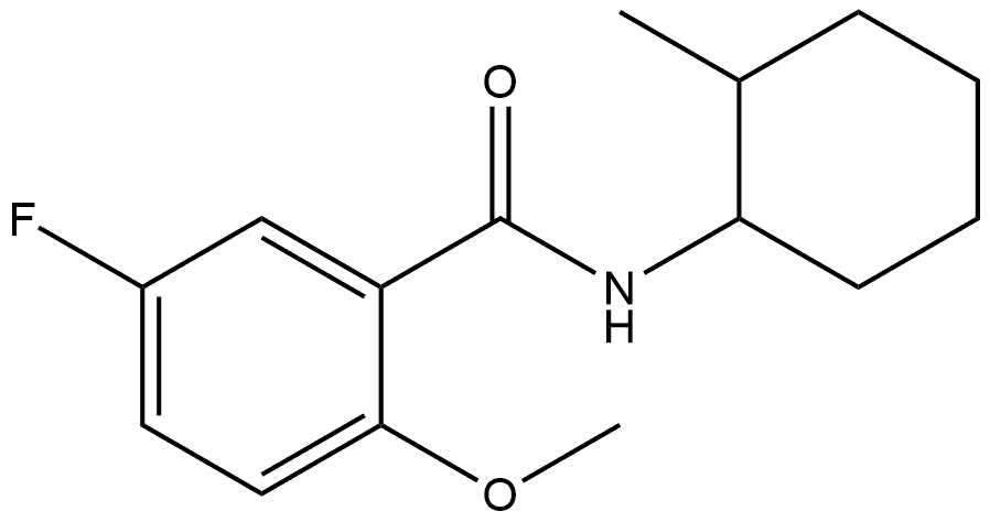 5-Fluoro-2-methoxy-N-(2-methylcyclohexyl)benzamide Structure