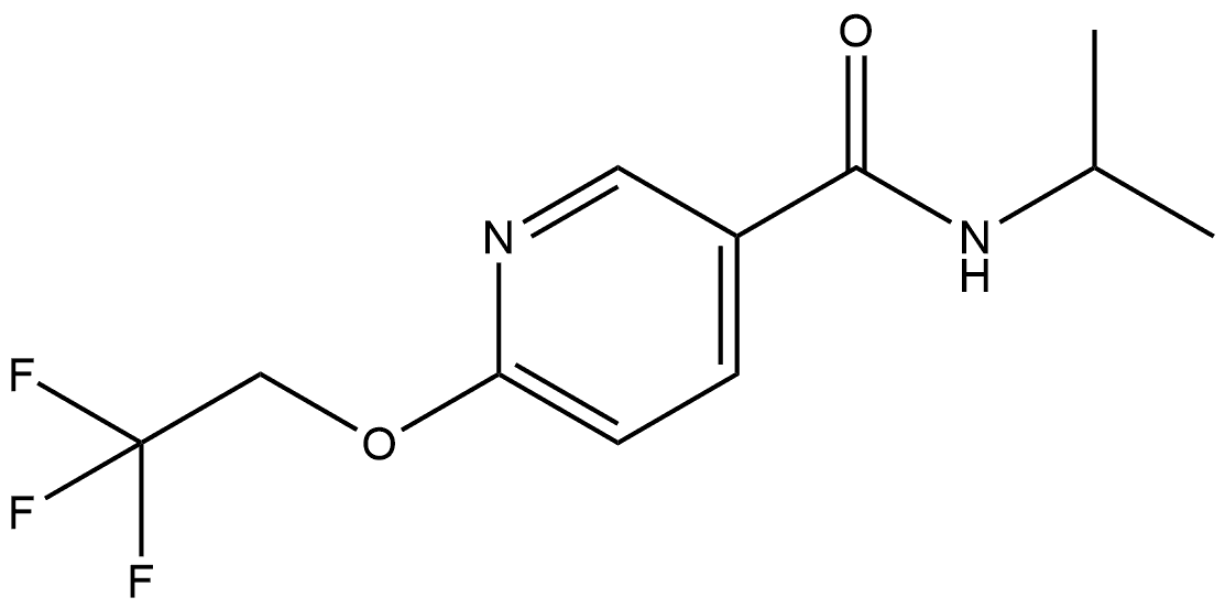 N-(1-Methylethyl)-6-(2,2,2-trifluoroethoxy)-3-pyridinecarboxamide Structure