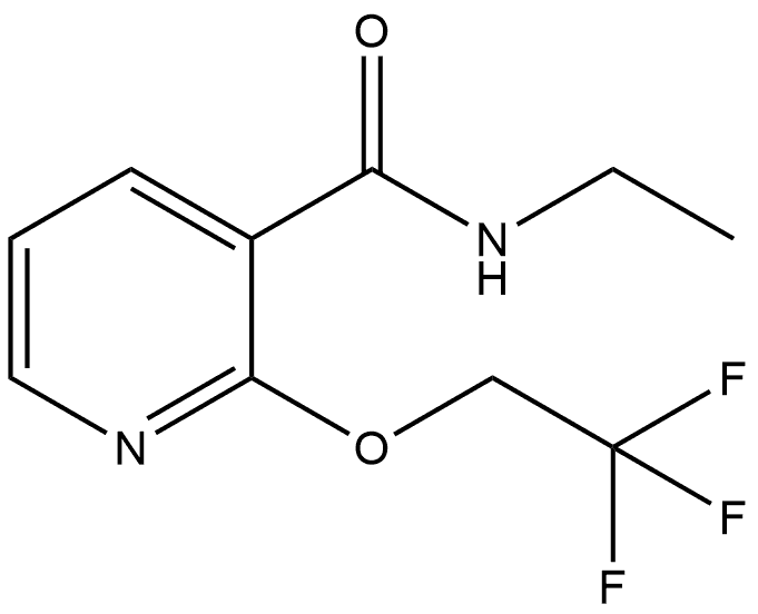 N-Ethyl-2-(2,2,2-trifluoroethoxy)-3-pyridinecarboxamide Structure