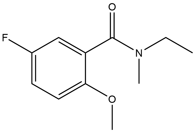 N-Ethyl-5-fluoro-2-methoxy-N-methylbenzamide Structure