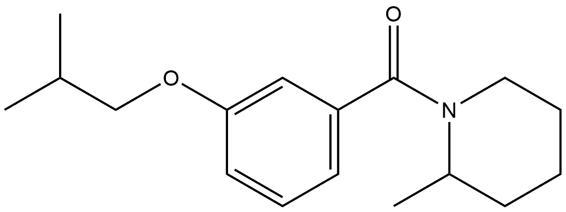 (2-Methyl-1-piperidinyl)[3-(2-methylpropoxy)phenyl]methanone Structure