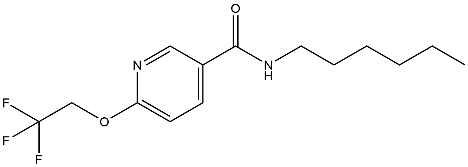 N-Hexyl-6-(2,2,2-trifluoroethoxy)-3-pyridinecarboxamide Structure