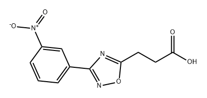 1,2,4-Oxadiazole-5-propanoic acid, 3-(3-nitrophenyl)- Structure