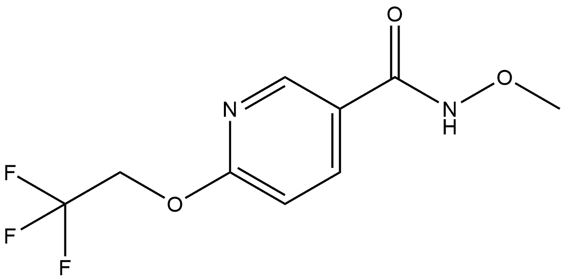 N-Methoxy-6-(2,2,2-trifluoroethoxy)-3-pyridinecarboxamide Structure