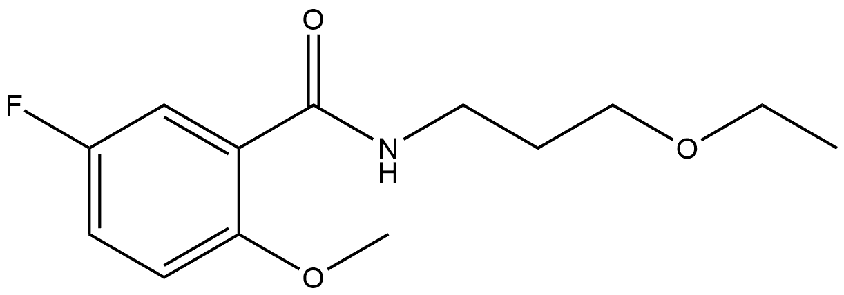 N-(3-Ethoxypropyl)-5-fluoro-2-methoxybenzamide Structure