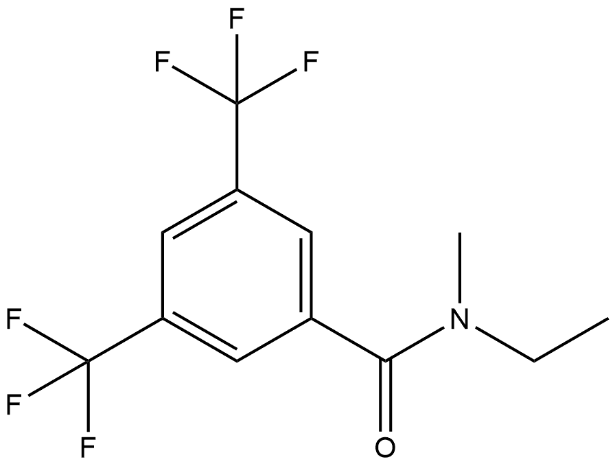 N-Ethyl-N-methyl-3,5-bis(trifluoromethyl)benzamide Structure