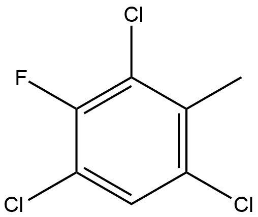 1,3,5-Trichloro-2-fluoro-4-methylbenzene Structure