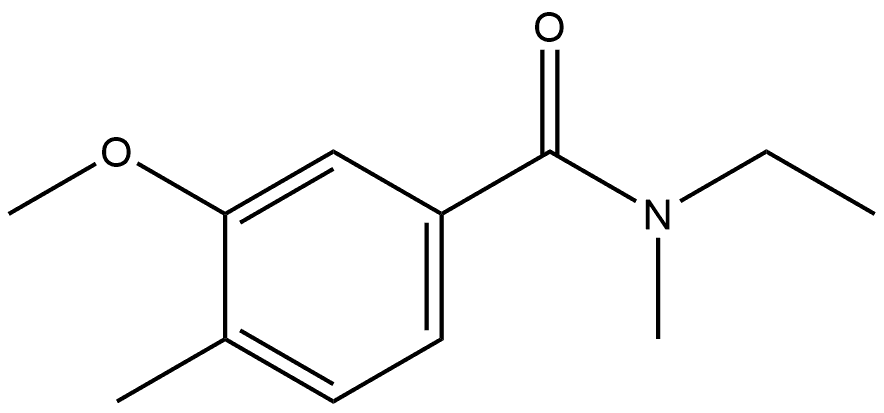 N-Ethyl-3-methoxy-N,4-dimethylbenzamide Structure