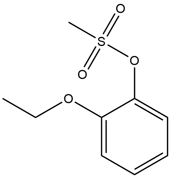 Phenol, 2-ethoxy-, 1-methanesulfonate Structure