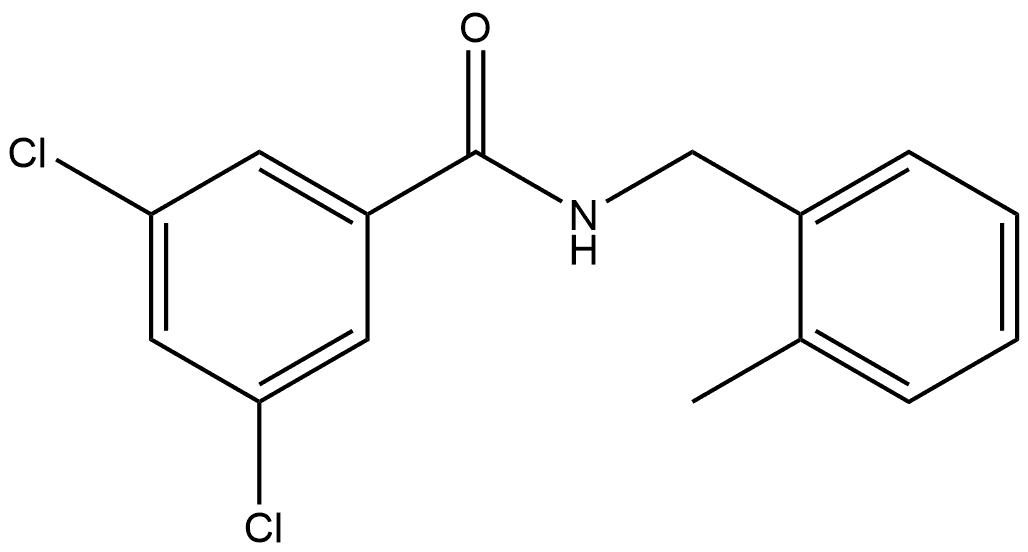 3,5-Dichloro-N-[(2-methylphenyl)methyl]benzamide Structure