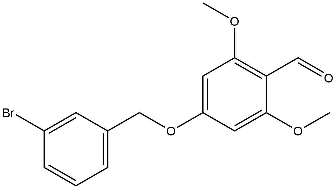 4-[(3-Bromophenyl)methoxy]-2,6-dimethoxybenzaldehyde Structure