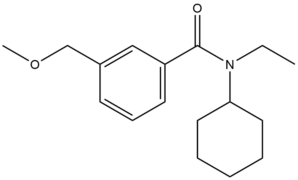 N-Cyclohexyl-N-ethyl-3-(methoxymethyl)benzamide Structure