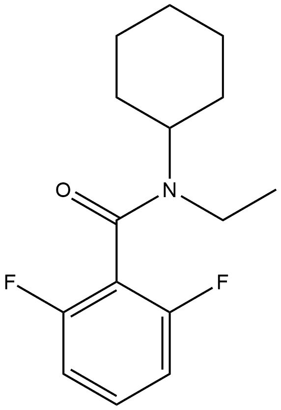 N-Cyclohexyl-N-ethyl-2,6-difluorobenzamide Structure