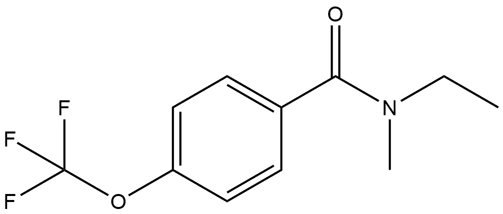 N-Ethyl-N-methyl-4-(trifluoromethoxy)benzamide Structure