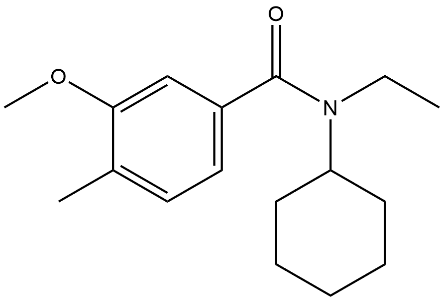 N-Cyclohexyl-N-ethyl-3-methoxy-4-methylbenzamide Structure