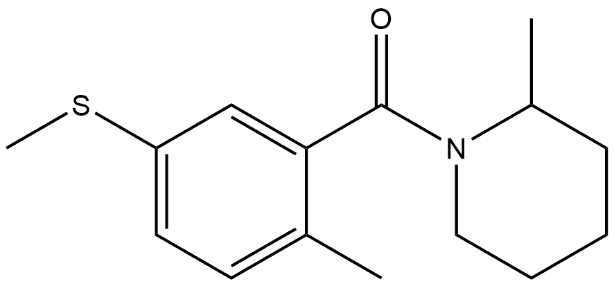 2-Methyl-5-(methylthio)phenyl](2-methyl-1-piperidinyl)methanone Structure