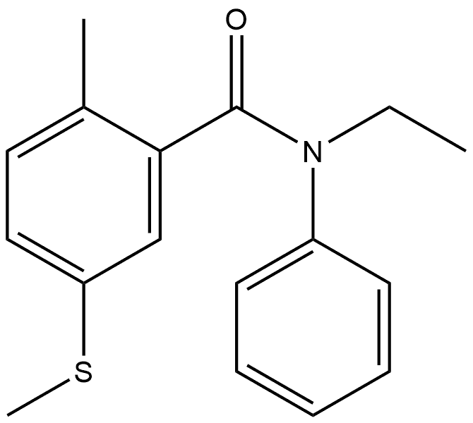 N-Ethyl-2-methyl-5-(methylthio)-N-phenylbenzamide Structure