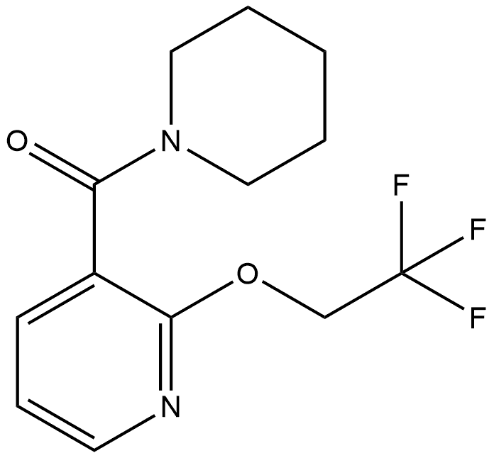 1-Piperidinyl[2-(2,2,2-trifluoroethoxy)-3-pyridinyl]methanone Structure