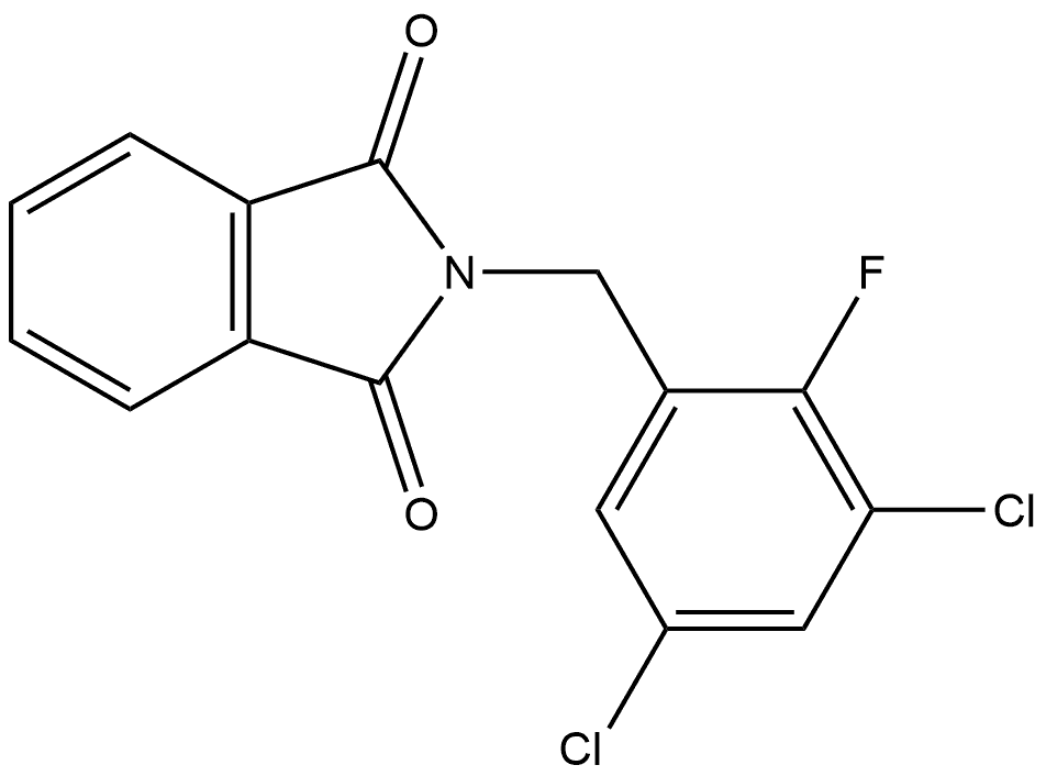 2-[(3,5-Dichloro-2-fluorophenyl)methyl]-1H-isoindole-1,3(2H)-dione Structure