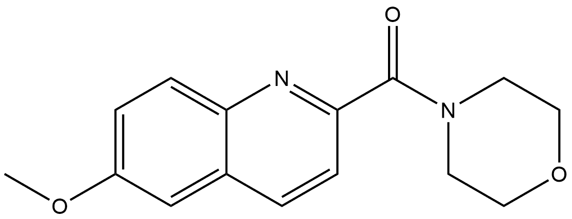 (6-Methoxy-2-quinolinyl)-4-morpholinylmethanone Structure