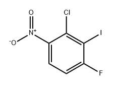 Benzene, 2-chloro-4-fluoro-3-iodo-1-nitro- Structure