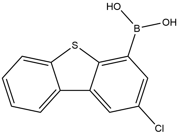 B-(2-Chloro-4-dibenzothienyl)boronic acid Structure