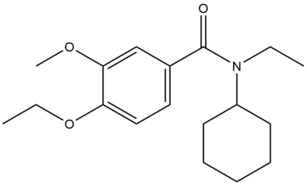 N-Cyclohexyl-4-ethoxy-N-ethyl-3-methoxybenzamide Structure